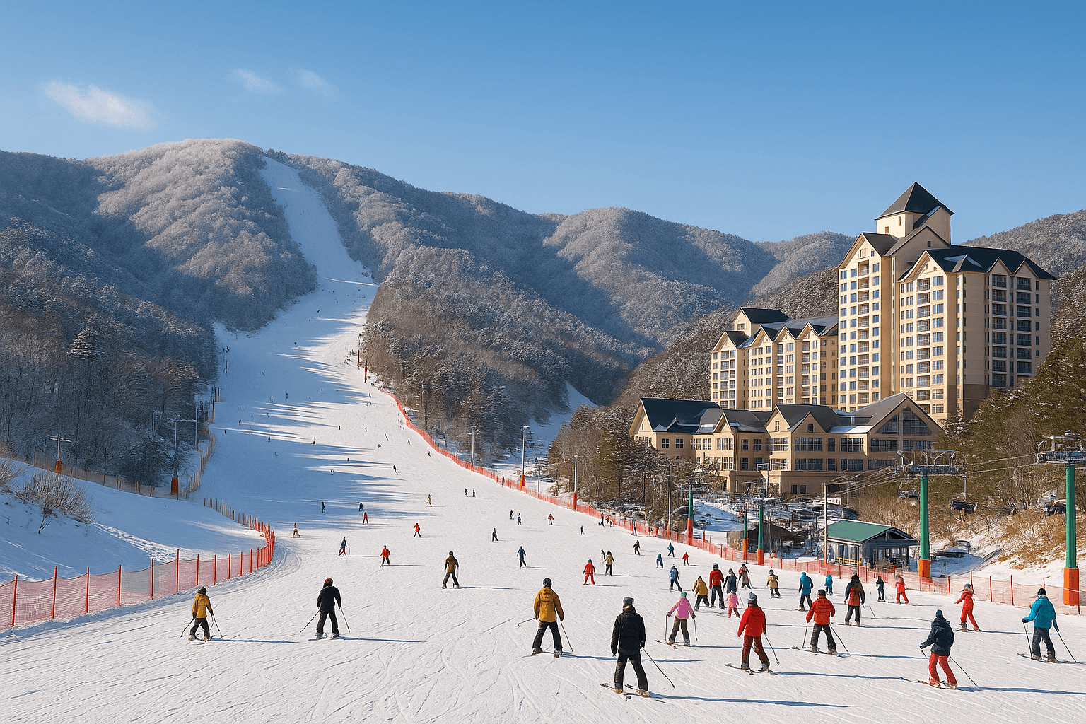 홍천 비발디파크 리조트 겨울여행, 눈 내린 산속에서 즐기는 낭만과 휴식