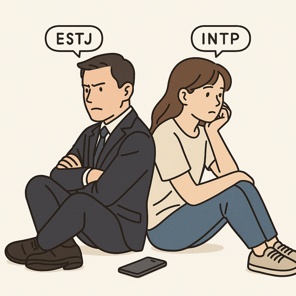 ESTJ 남자와 INTP 여자의 연애 궁합: 시작부터 이별까지, 현실 분석