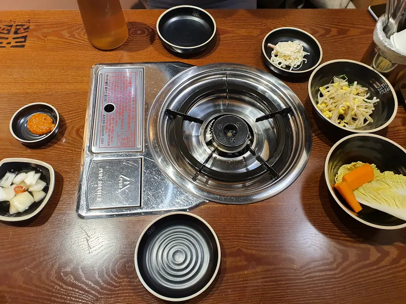 짚신매운갈비찜 기본상차림