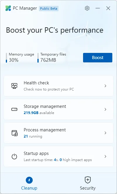 윈도우 최적화 프로그램 - 4가지 기능-1