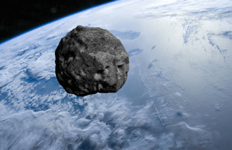 지구와 충돌 가능성이 있는소행성 모습