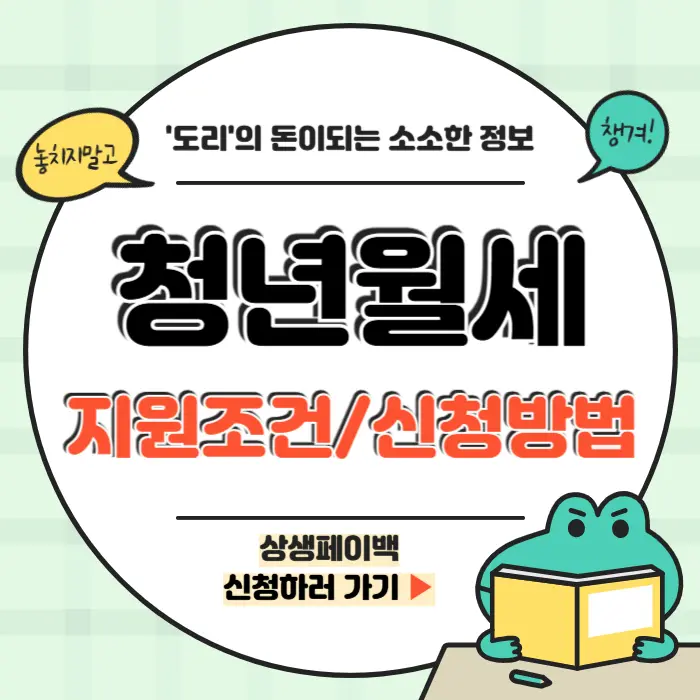 청년월세 지원조건, 청년월세 신청방법