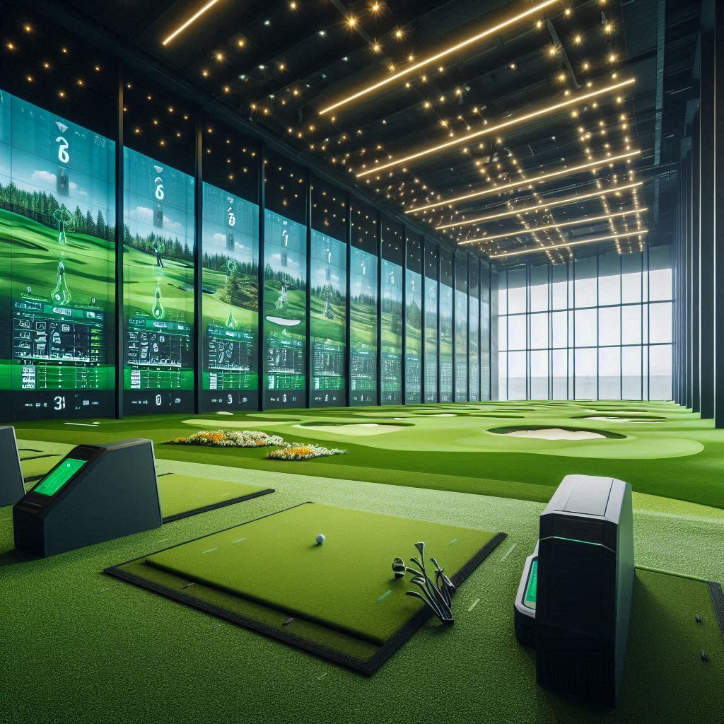 실내골프연습장 배경