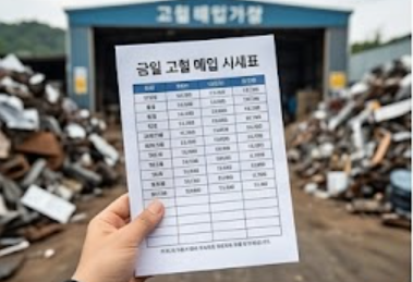 매입 시세표 