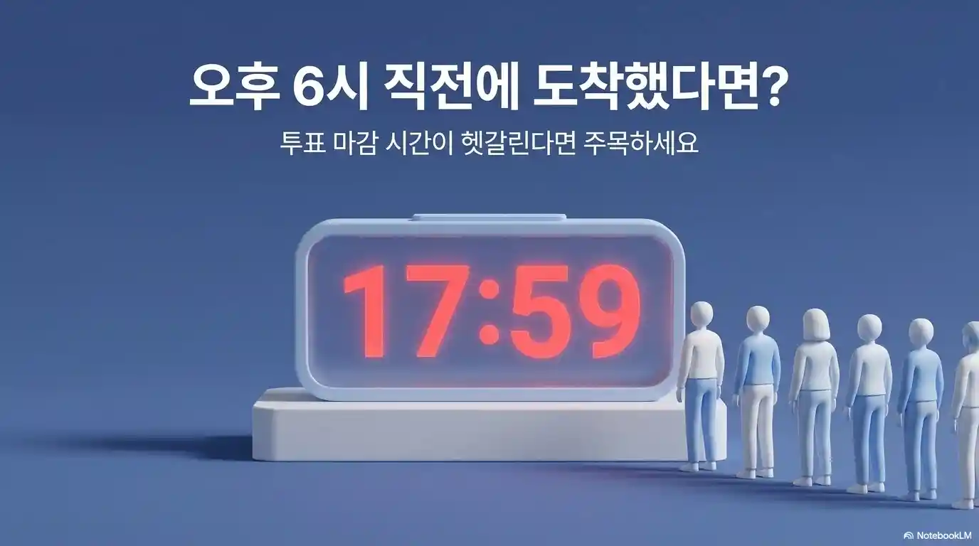 사전투표 시간 완벽 정리-오후 6시 직전 도착한다면?