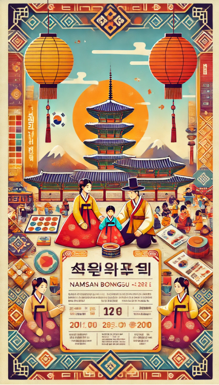 남산봉수대 재현 문화 행사 포스터