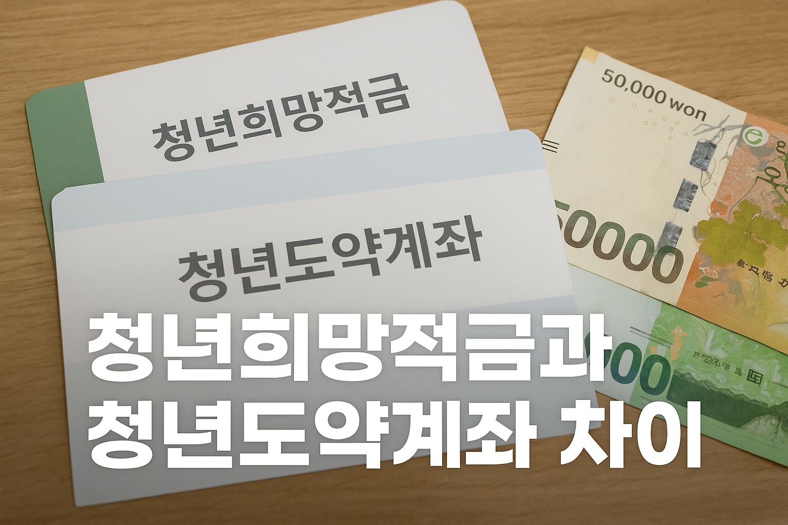 청년희망적금과 청년도약계좌 차이