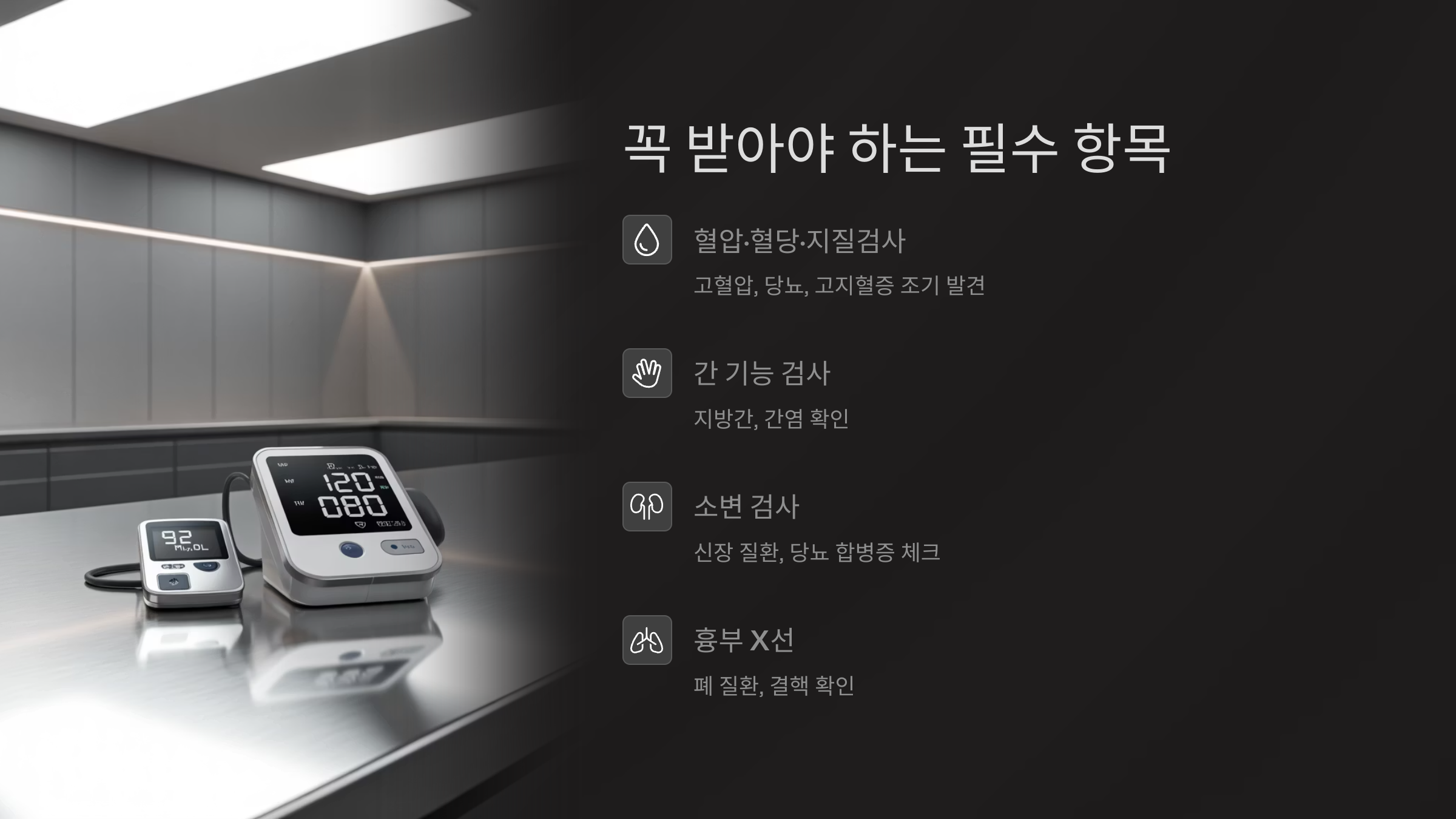 꼭 받아야 하는 필수 항목