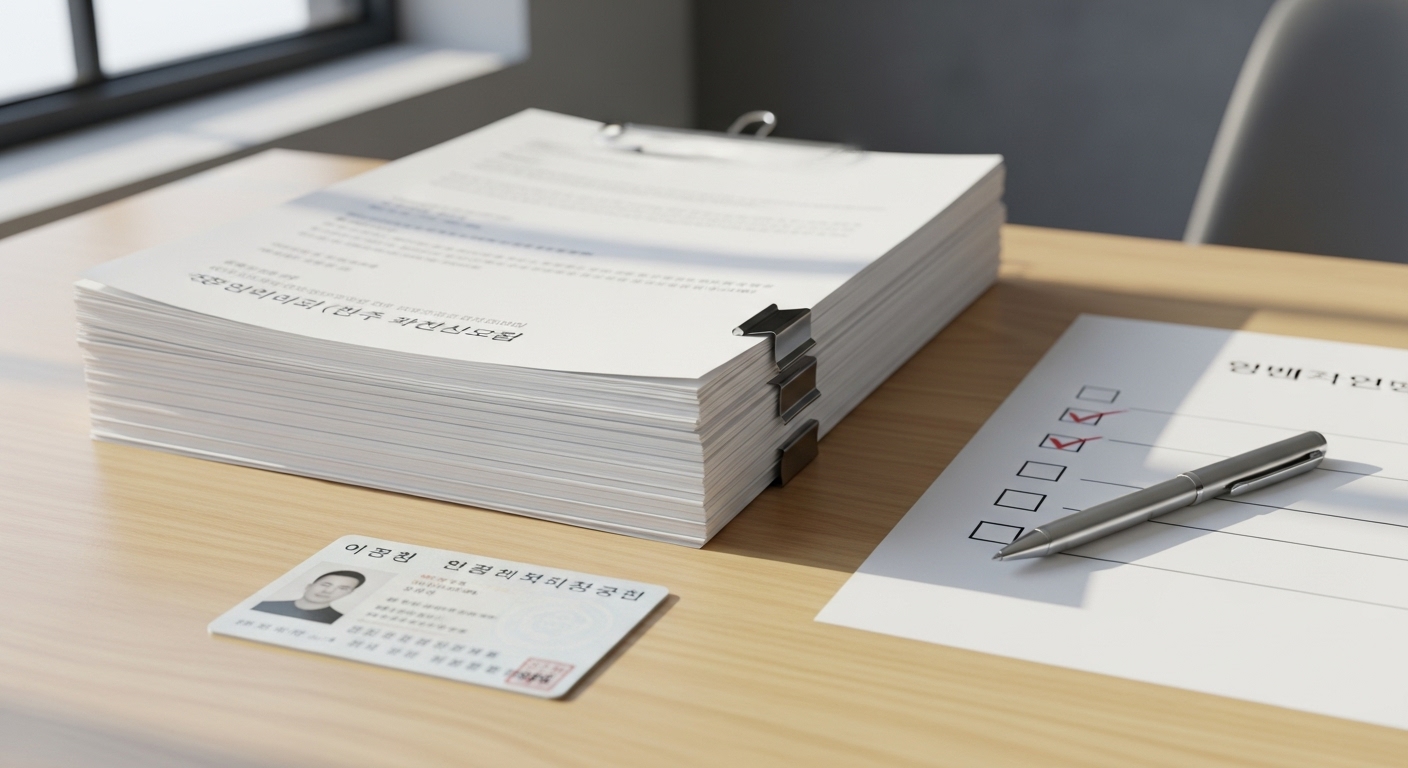 출석 당일 준비물과 선서 절차 안내