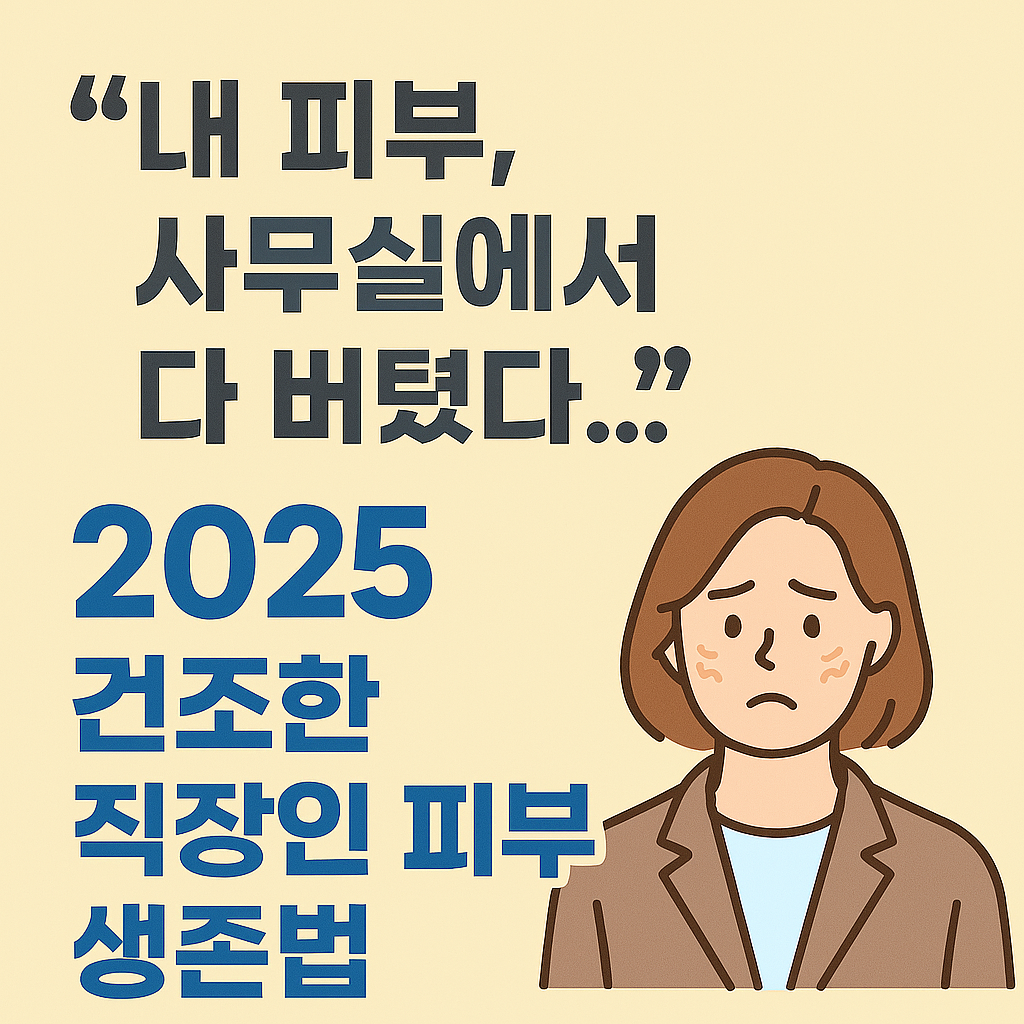 건조한 사무실, 피부가 버티질 못해요! 피부 지키는 꿀팁 7가지