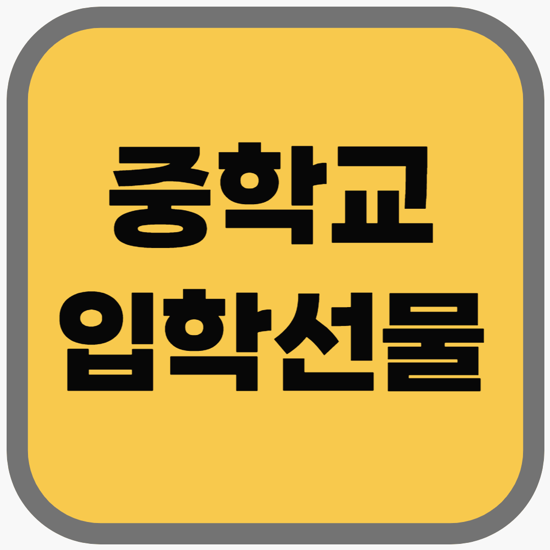 중학교 입학선물&amp;#44; 실용적인 아이템부터 특별한 선물까지!