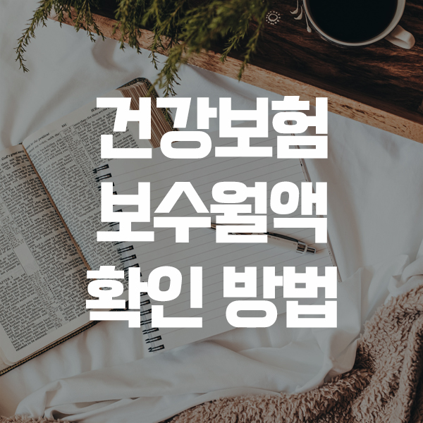 건강보험 보수월액 확인 방법