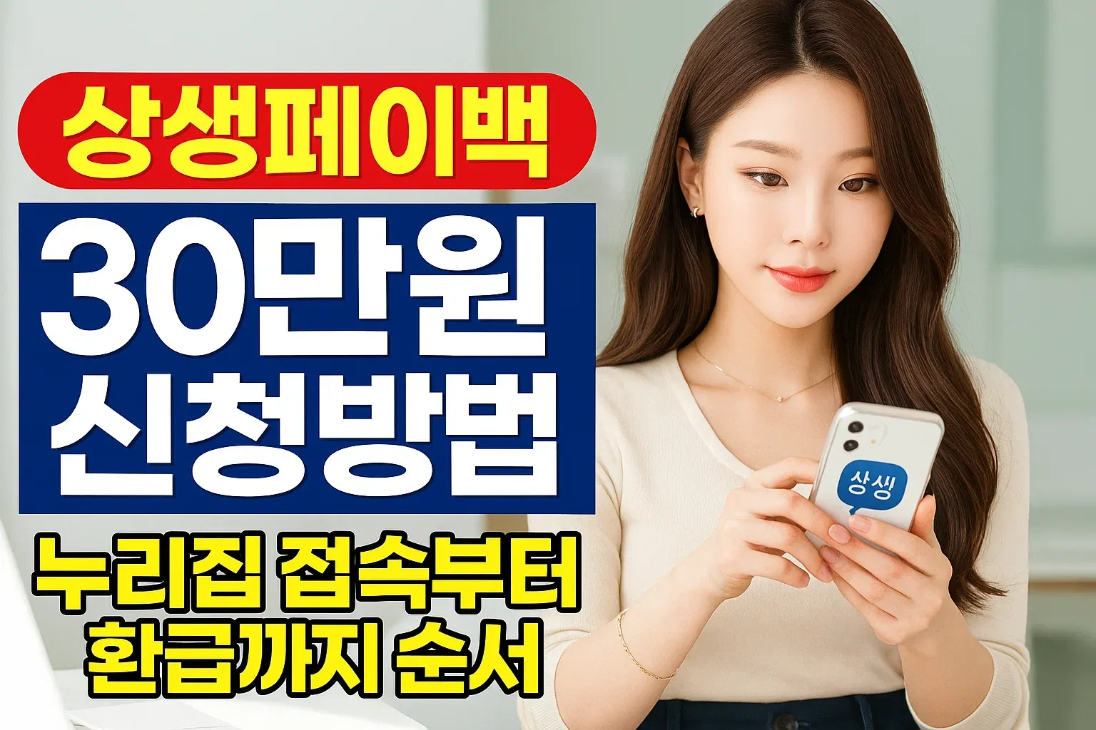 상생페이백 30만원 신청방법, 누리집 접속부터 환급까지 순서