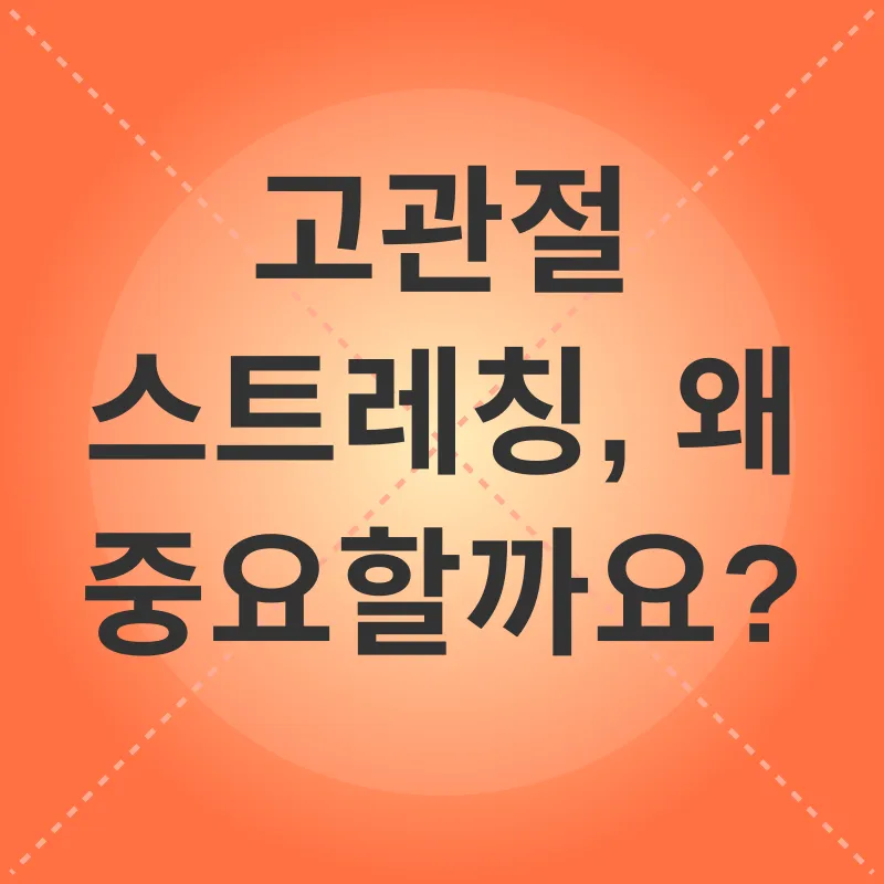 고관절 스트레칭_1