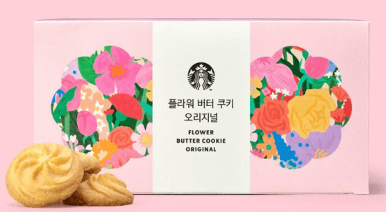 스타벅스 플라워 버터 쿠키 오리지널