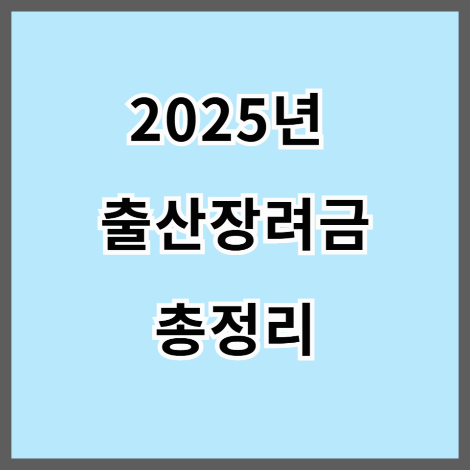 2025년 출산장려금 총정리 &ndash; 첫만남이용권부터 지자체별 지원까지 한눈에!