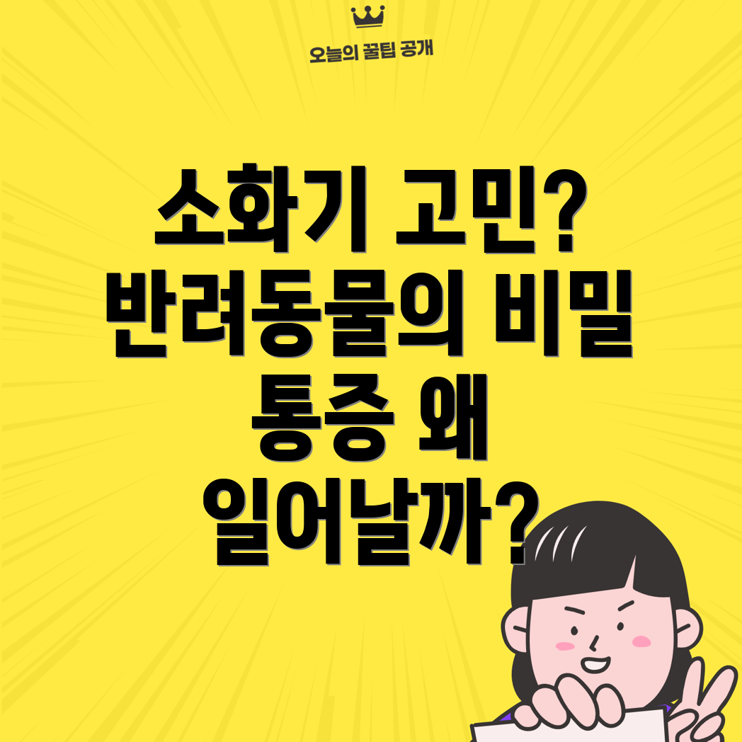 반려동물 소화기 통증