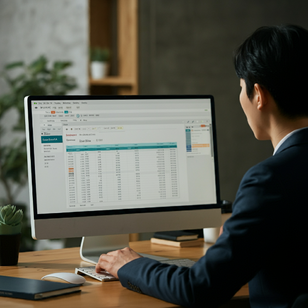 회계 소프트웨어 사용