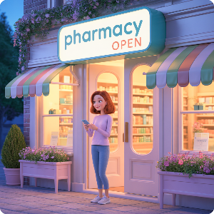 일요일(저녁) 문 여는 약국 이미지