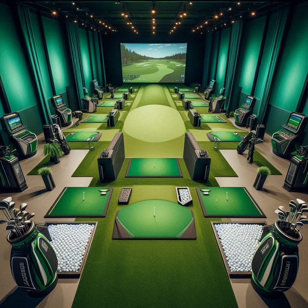 실내골프연습장 배경