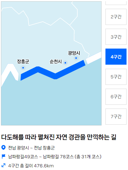 한바퀴 챌린지 4코스 안내