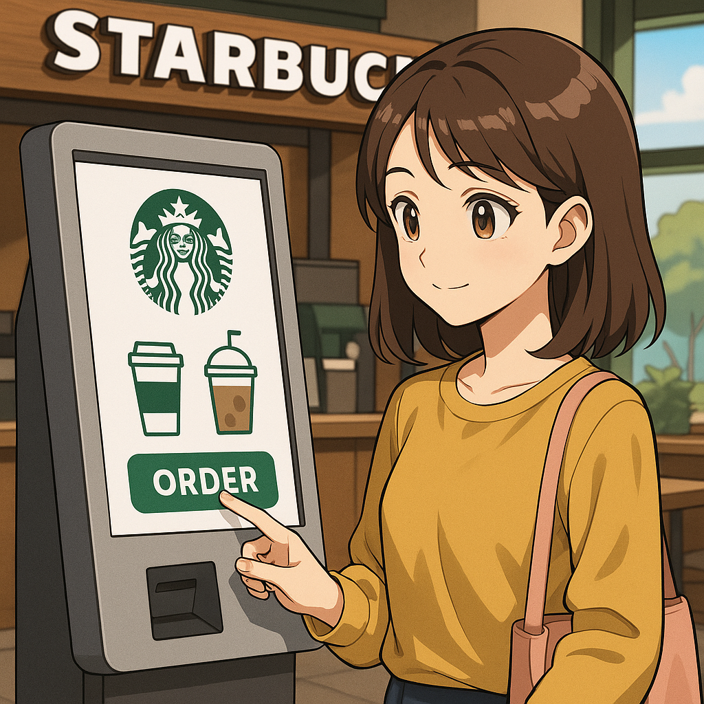 스타벅스, 한국과 일본 매장에 키오스크 도입