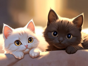 귀여운 고양이 그림