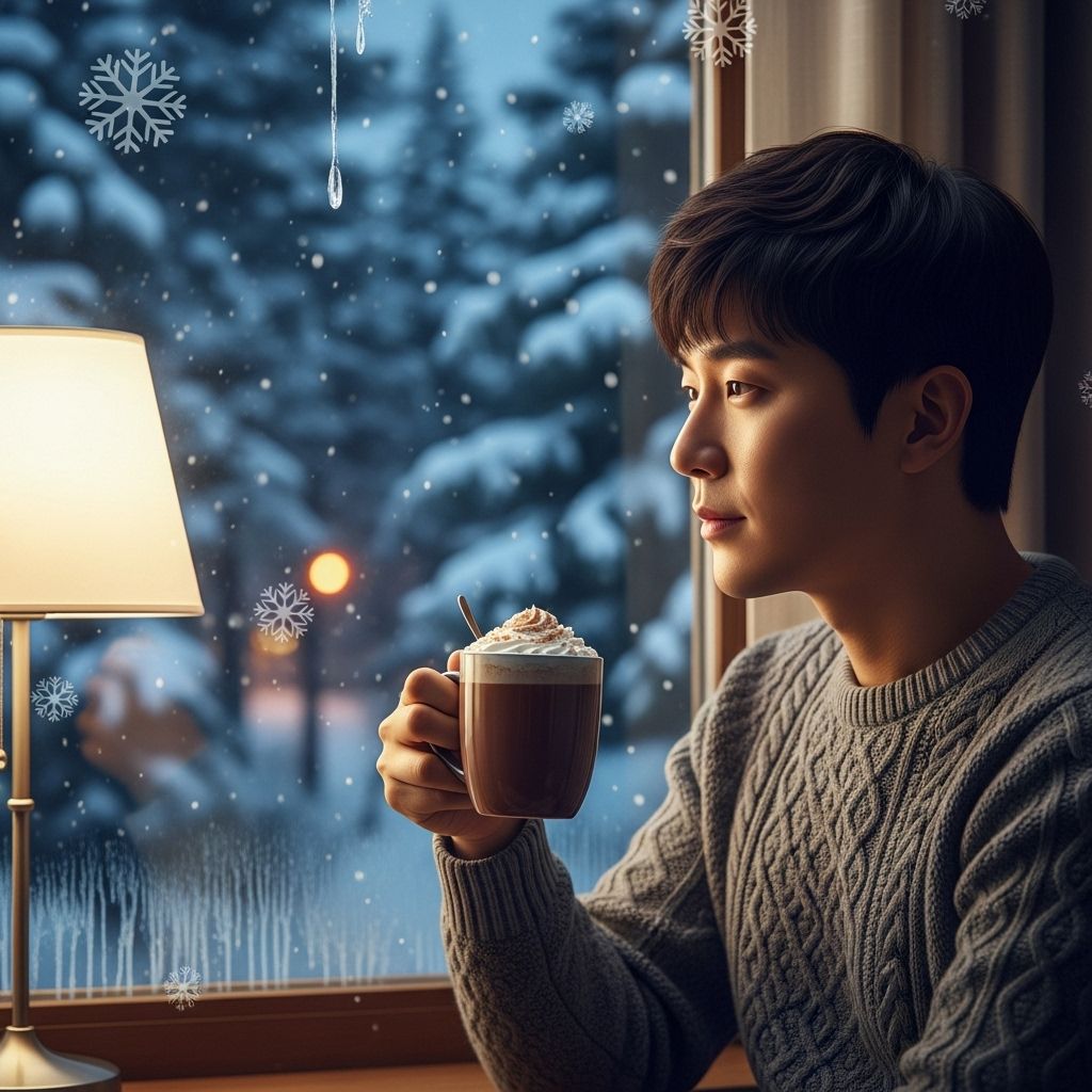 친환경 보일러 보조금 신청, 커피를 마시고 있는 남성