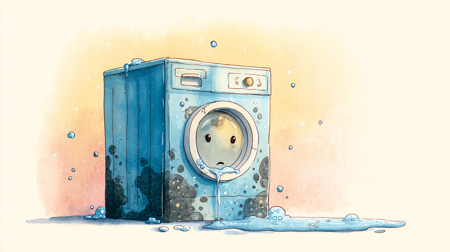 세탁기 냄새 원인, 청소방법