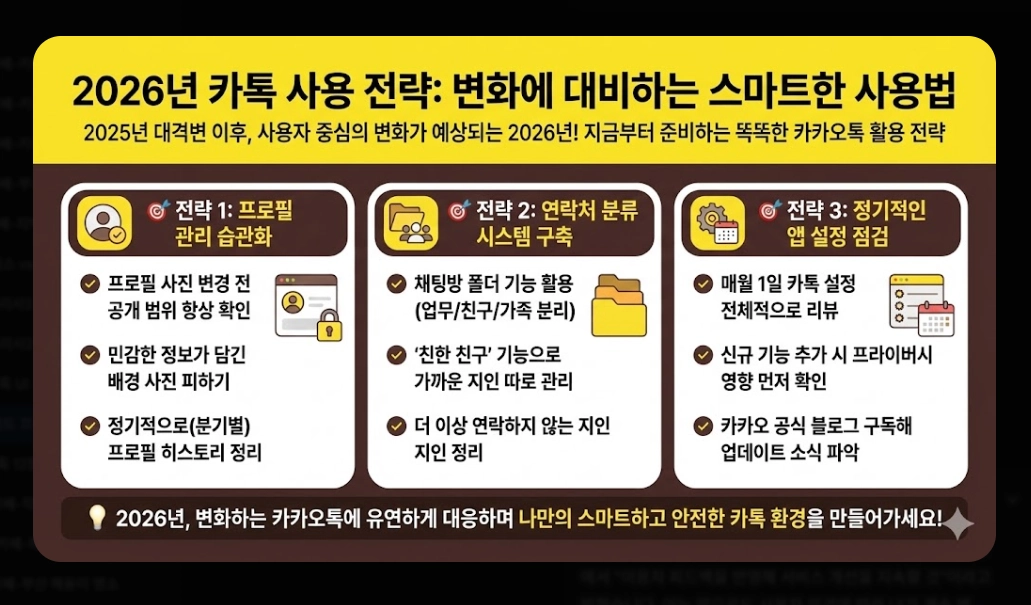 카톡 피드 끄기 완벽가이드, 2026년 변화 대비법