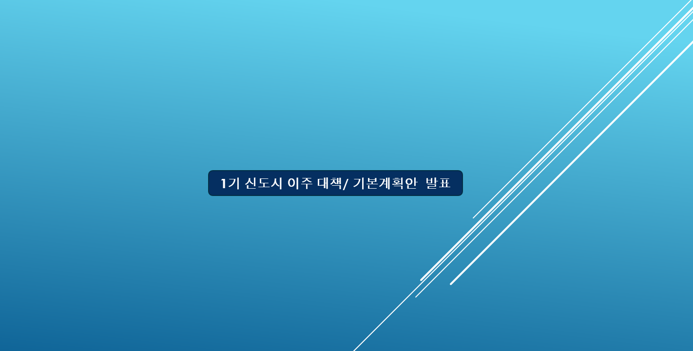 1기신도시 개발계획