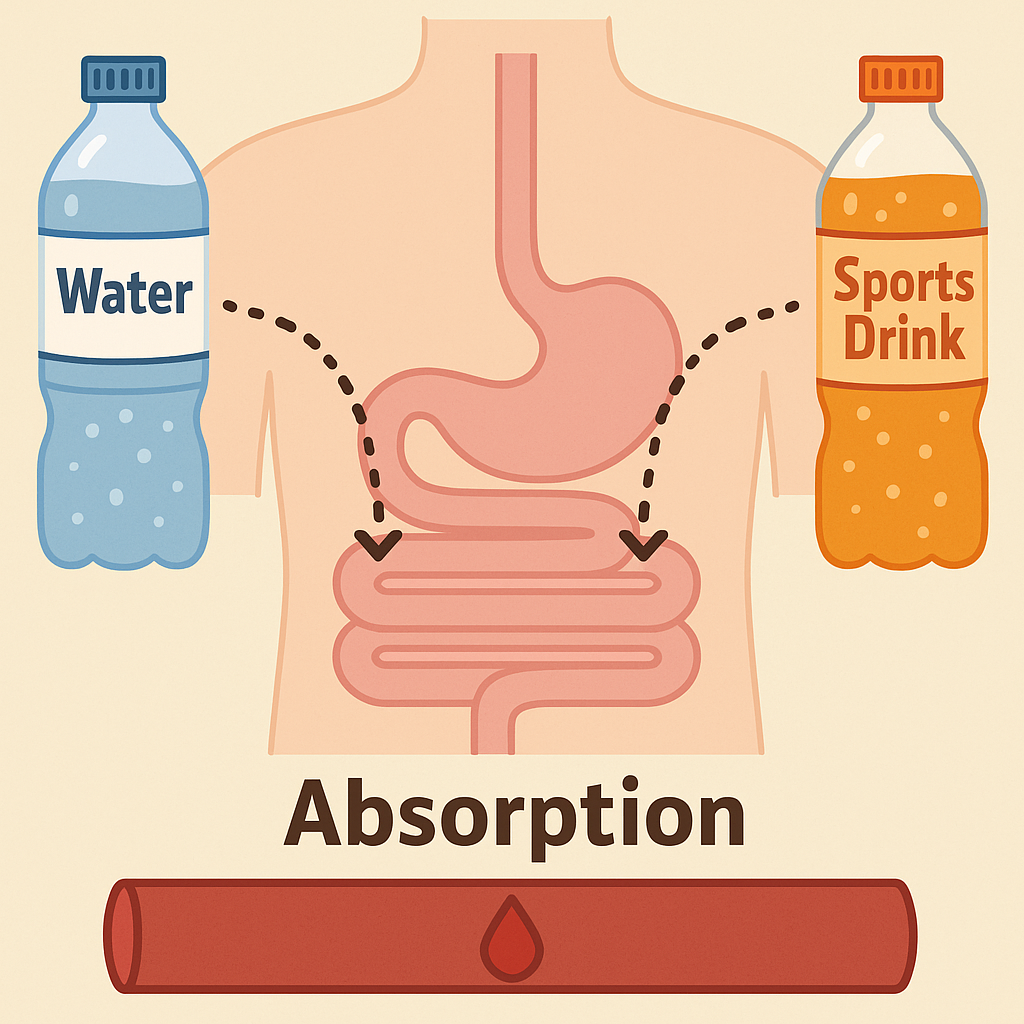생수 이온음료의 흡수율