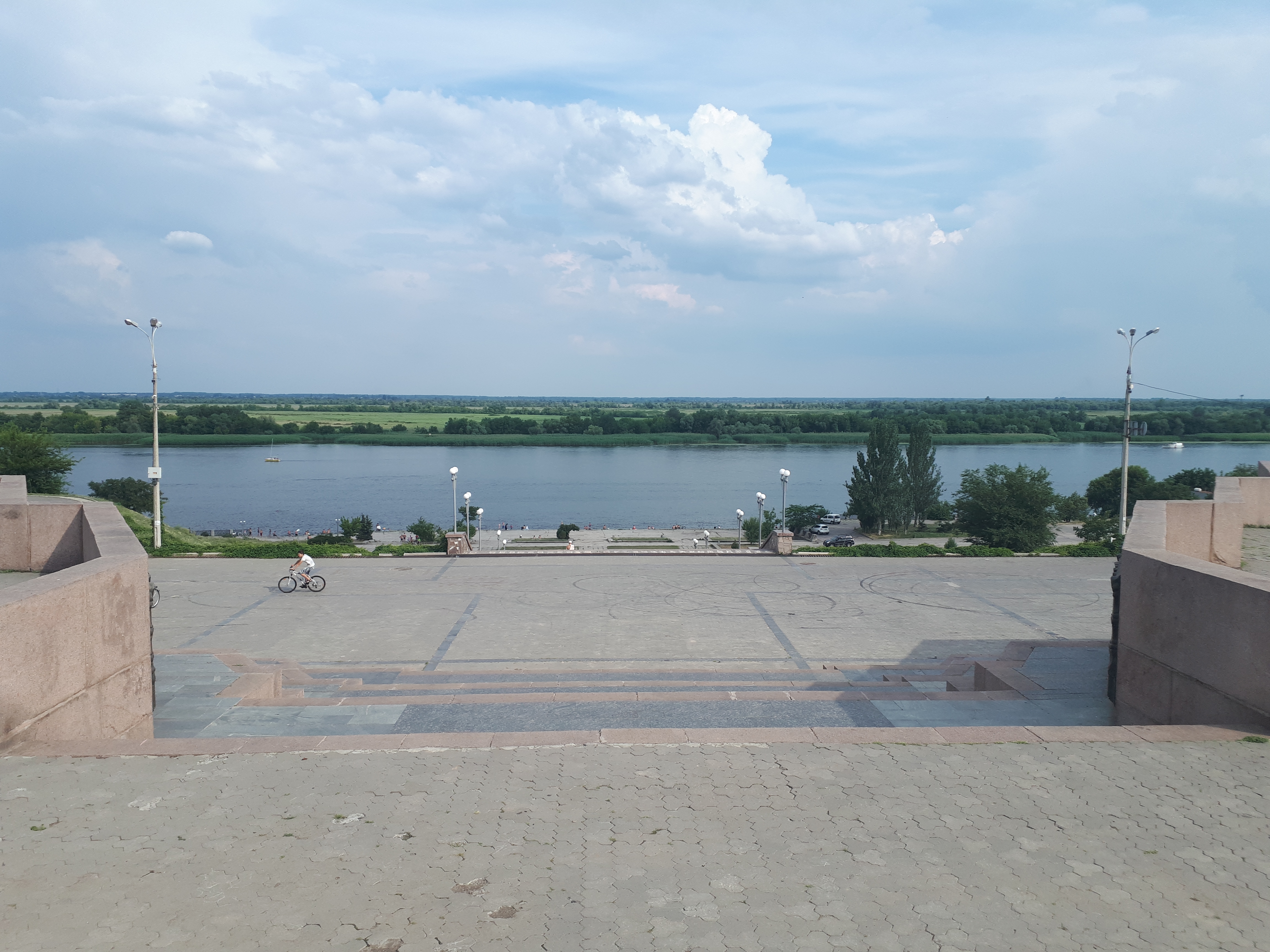 우크라이나 헤르손 드네프르 강