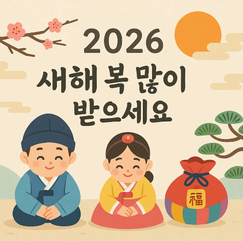 2026년-설날-인사-매화-복주머니-2명-한복