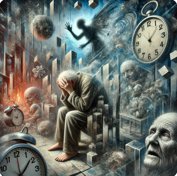 치매와 섬망 증상을 표현하는 사진