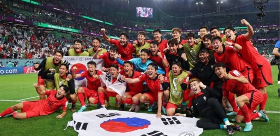 한국 축구 국가대표팀의 사진
