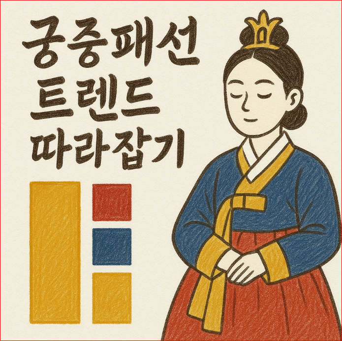 궁중패션 컬러 팔레트 트렌드 따라잡기