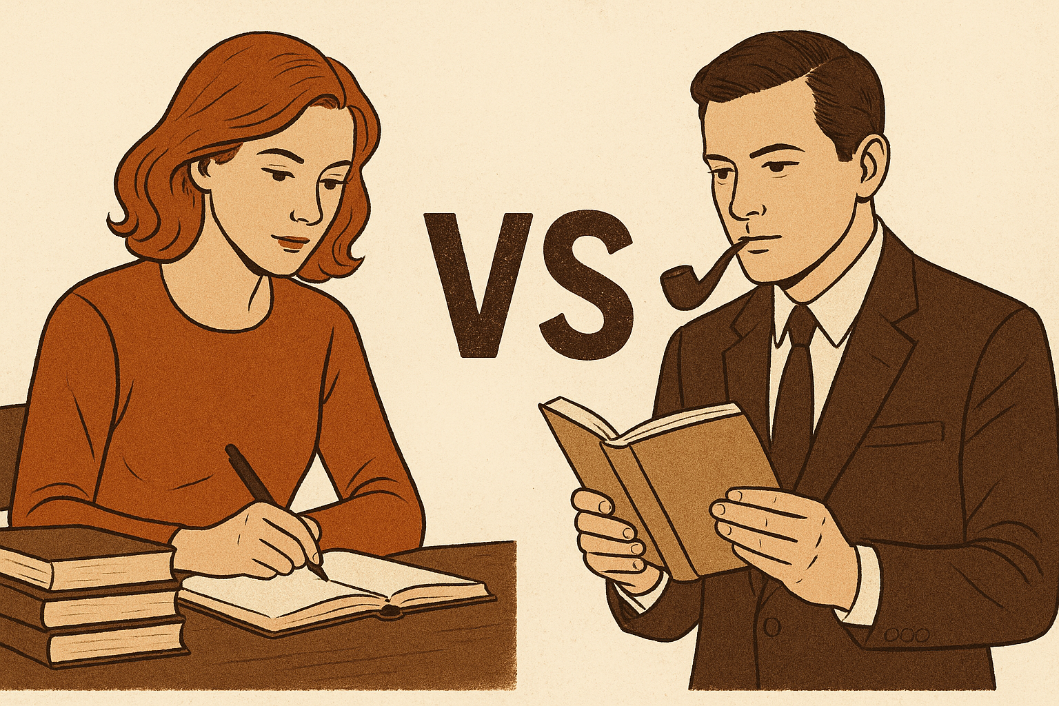 여성 vs 남성 작가 스타일 (작가, 시선, 비교)