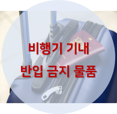 비행기 기내 반입 금지 품목 포스팅 섬네일