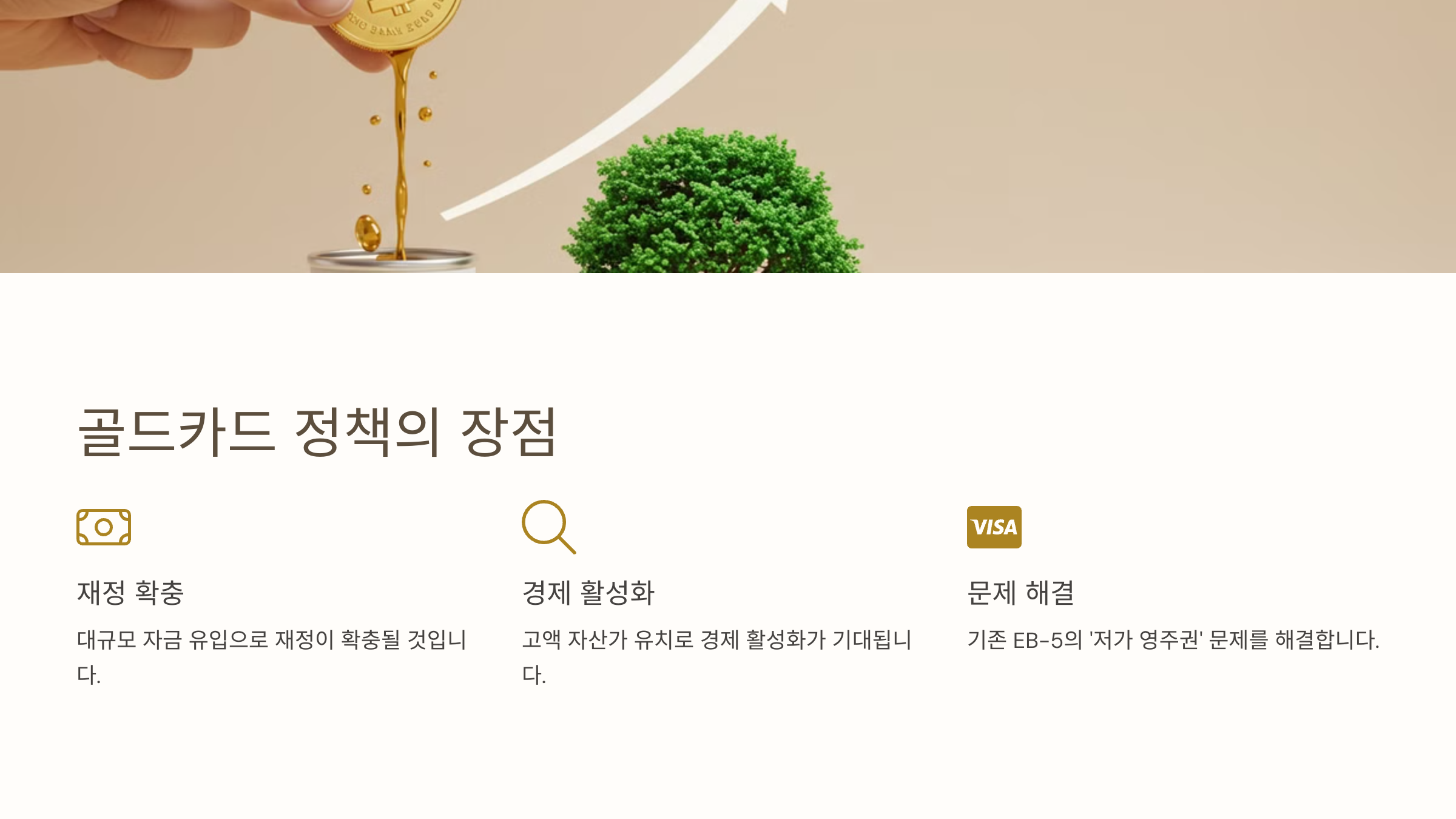 골드카드 정책의 장점과 단점