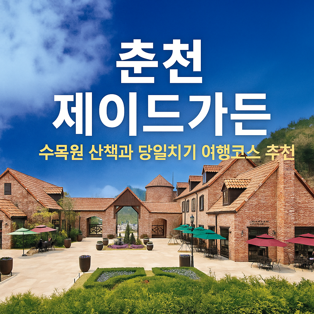 춘천 제이드가든 수목원 산책과 당일치기 여행코스 추천