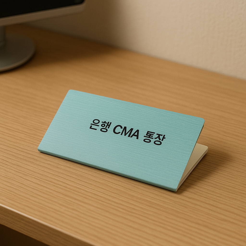 은행 CMA 통장이 놓여진 모습