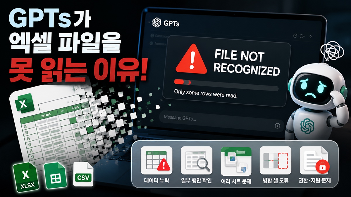 gpts 파일 인식 오류를 표현한 이미지