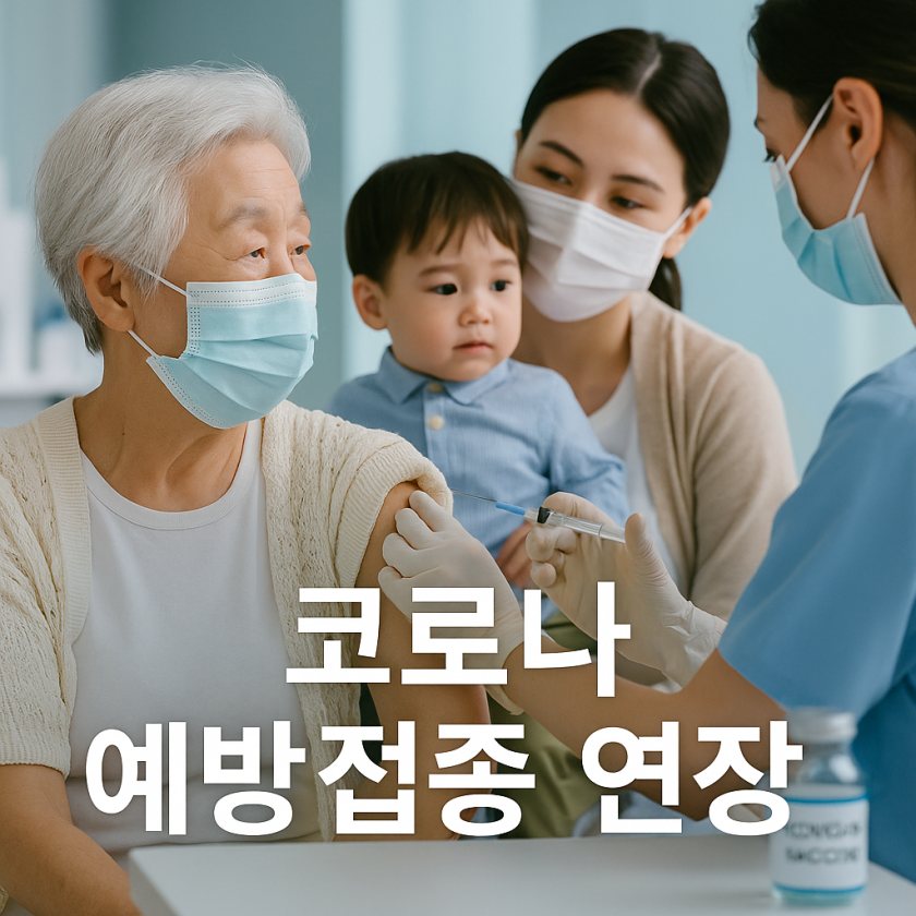'코로나19 예방접종 연장' 설명 이미지