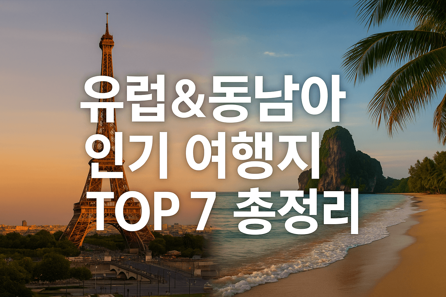 유럽&amp;동남아 인기 여행지 총정리