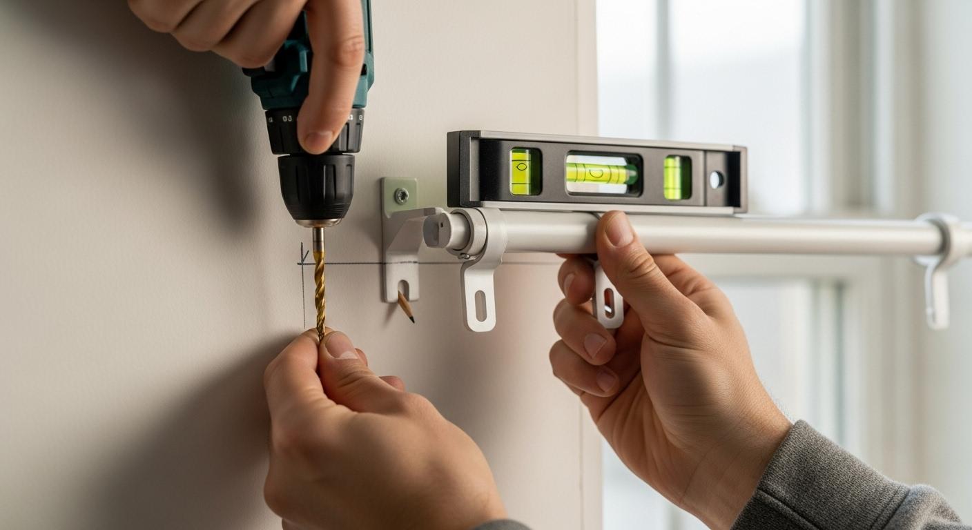 커튼 셀프 설치