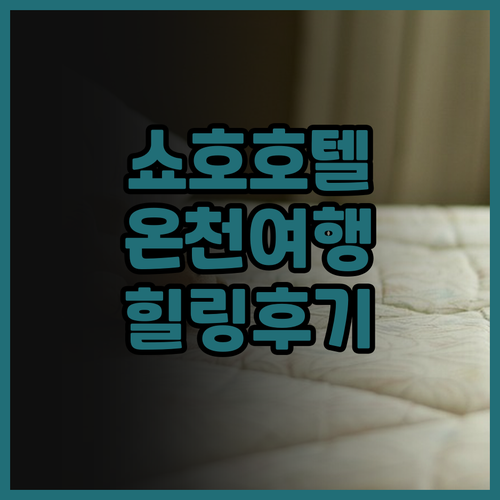 쇼호 호텔 숙박 후기 마쓰모토 온천 ..