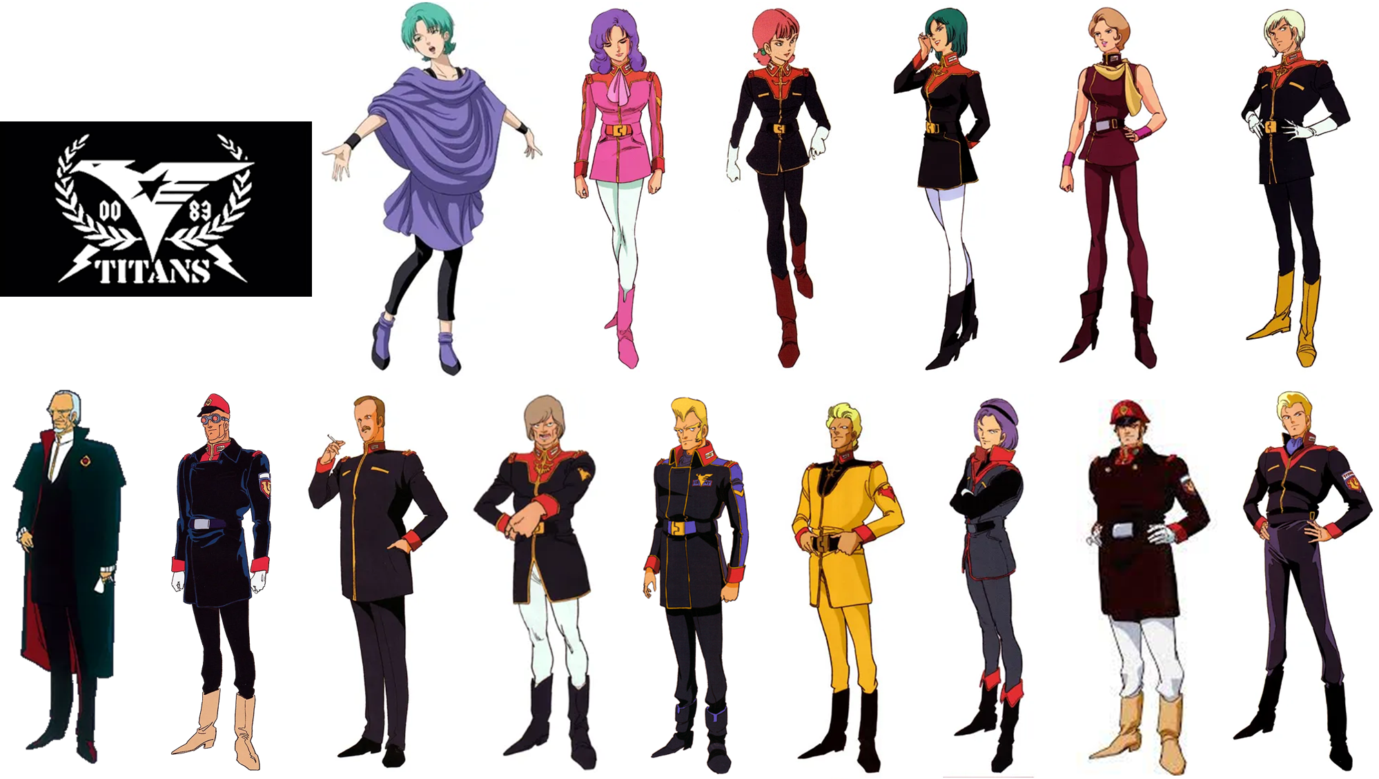 티탄즈 주요인물 이미지입니다.