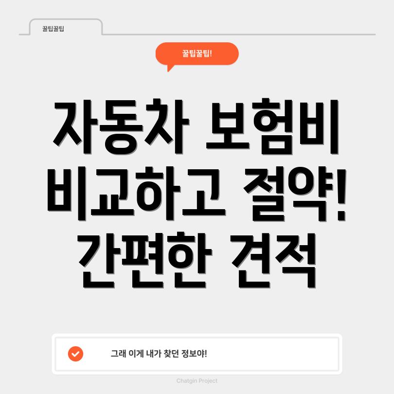 자동차 보험료 비교