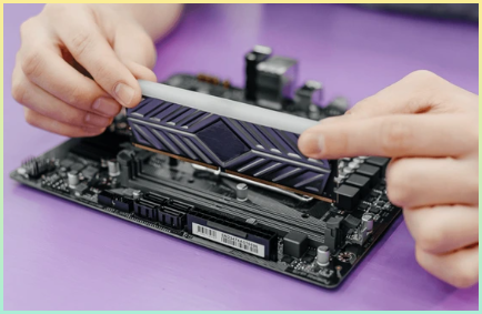 메모리 관리를 하드웨어적으로 표시한 사진